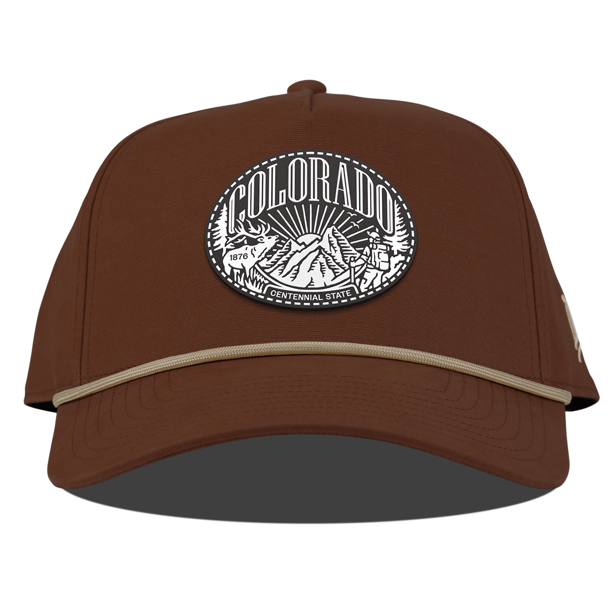 Colorado Traveler Curved Canvas 5 Panel Rope Vintage Rust