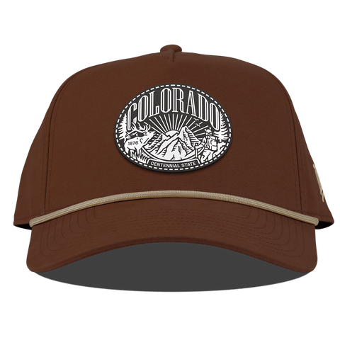 Colorado Traveler Curved Canvas 5 Panel Rope Vintage Rust