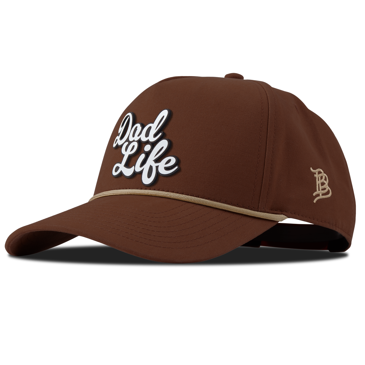 Dad Life Script Canvas 5 Panel Rope Vintage Rust