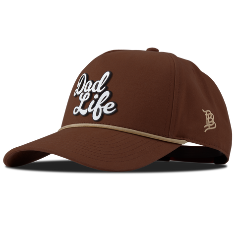 Dad Life Script Canvas 5 Panel Rope Vintage Rust
