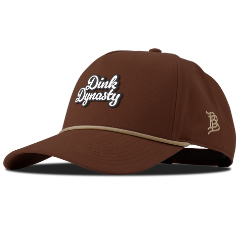 Dink Dynasty Script Curved Canvas 5 Panel Rope Vintage Rust