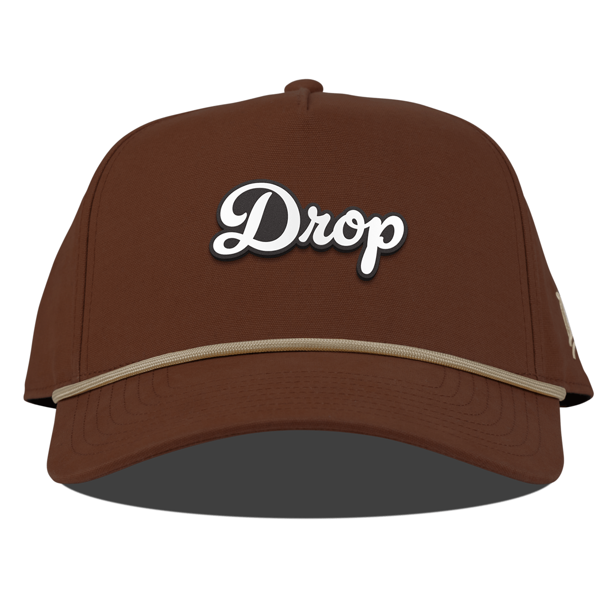 Drop Script Curved Canvas 5 Panel Rope Vintage Rust