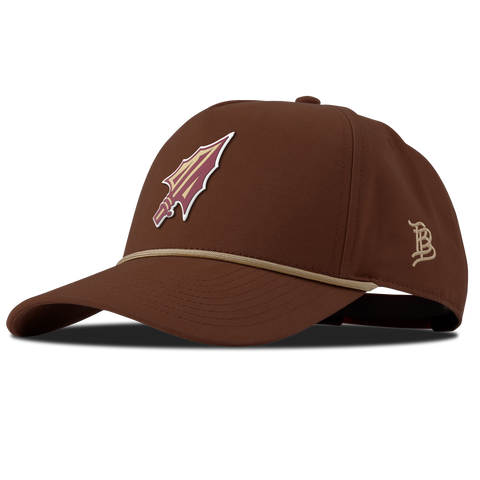Florida State University "FSU Spear Tip" Curved Canvas 5 Panel Rope Vintage Rust