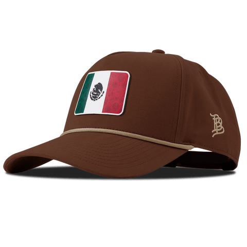 Fiesta Flag Curved Canvas 5 Panel Rope Vintage Rust