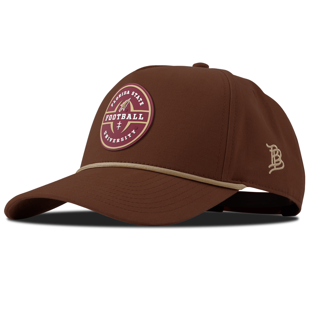 Florida State University "Florida State Football Legacy" Curved Canvas 5 Panel Rope Vintage Rust