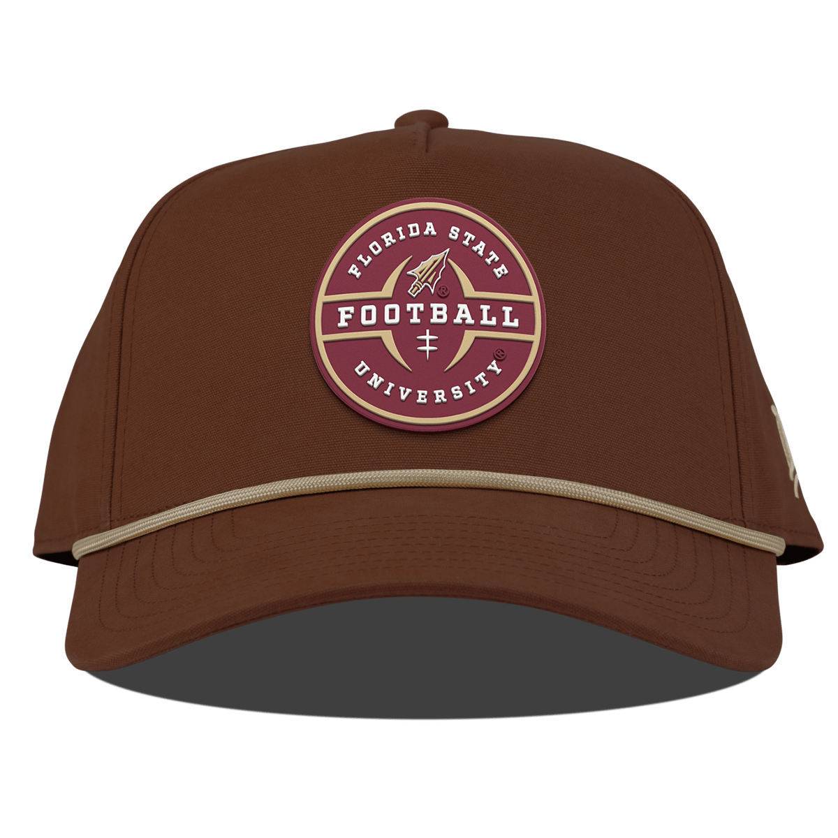Florida State University "Florida State Football Legacy" Curved Canvas 5 Panel Rope Vintage Rust