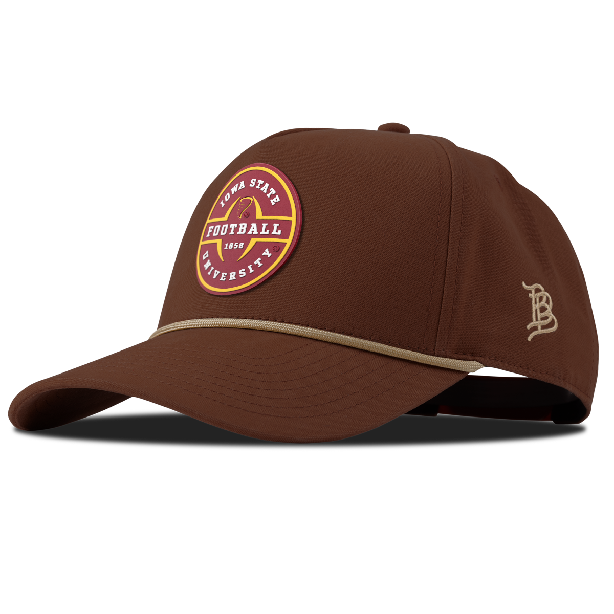 Iowa State University "Iowa State Football Legacy" Curved Canvas 5 Panel Rope Vintage Rust