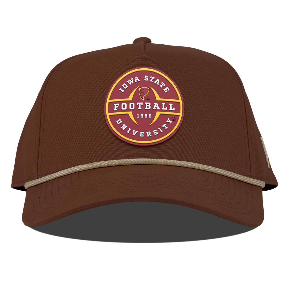 Iowa State University "Iowa State Football Legacy" Curved Canvas 5 Panel Rope Vintage Rust