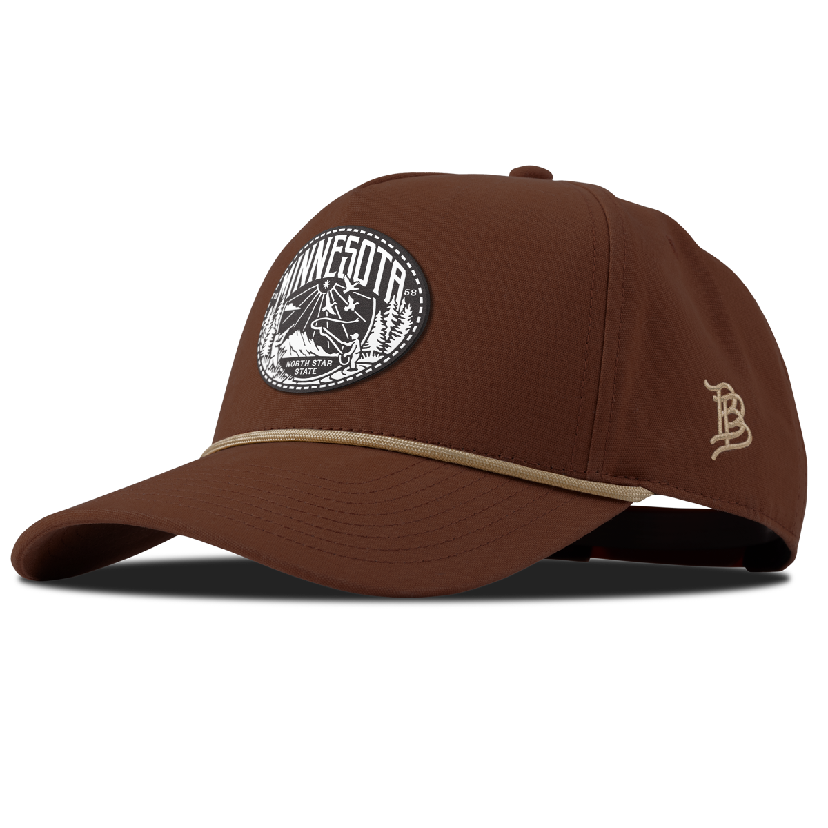Minnesota Traveler Curved Canvas 5 Panel Rope Vintage Rust