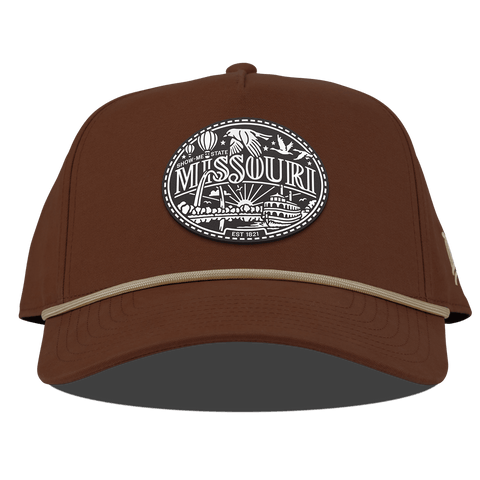 Missouri Traveler Curved Canvas 5 Panel Rope Vintage Rust