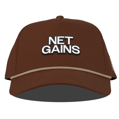 Net Gains Curved Canvas 5 Panel Rope Vintage Rust