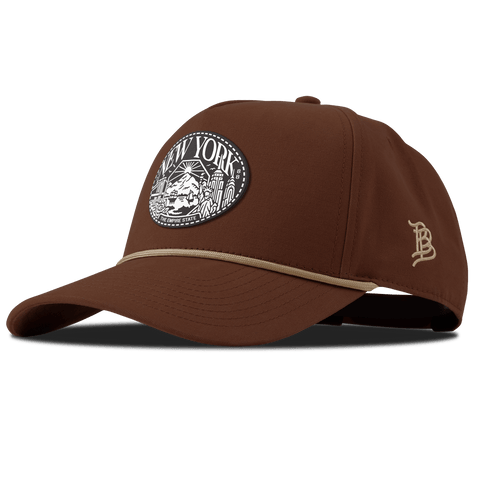 New York Traveler Curved Canvas 5 Panel Rope Vintage Rust