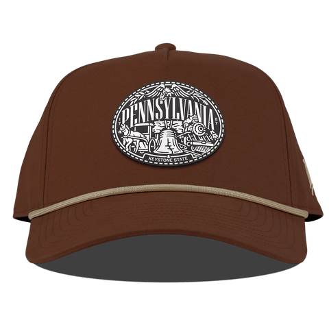 Pennsylvania Traveler Curved Canvas 5 Panel Rope Vintage Rust