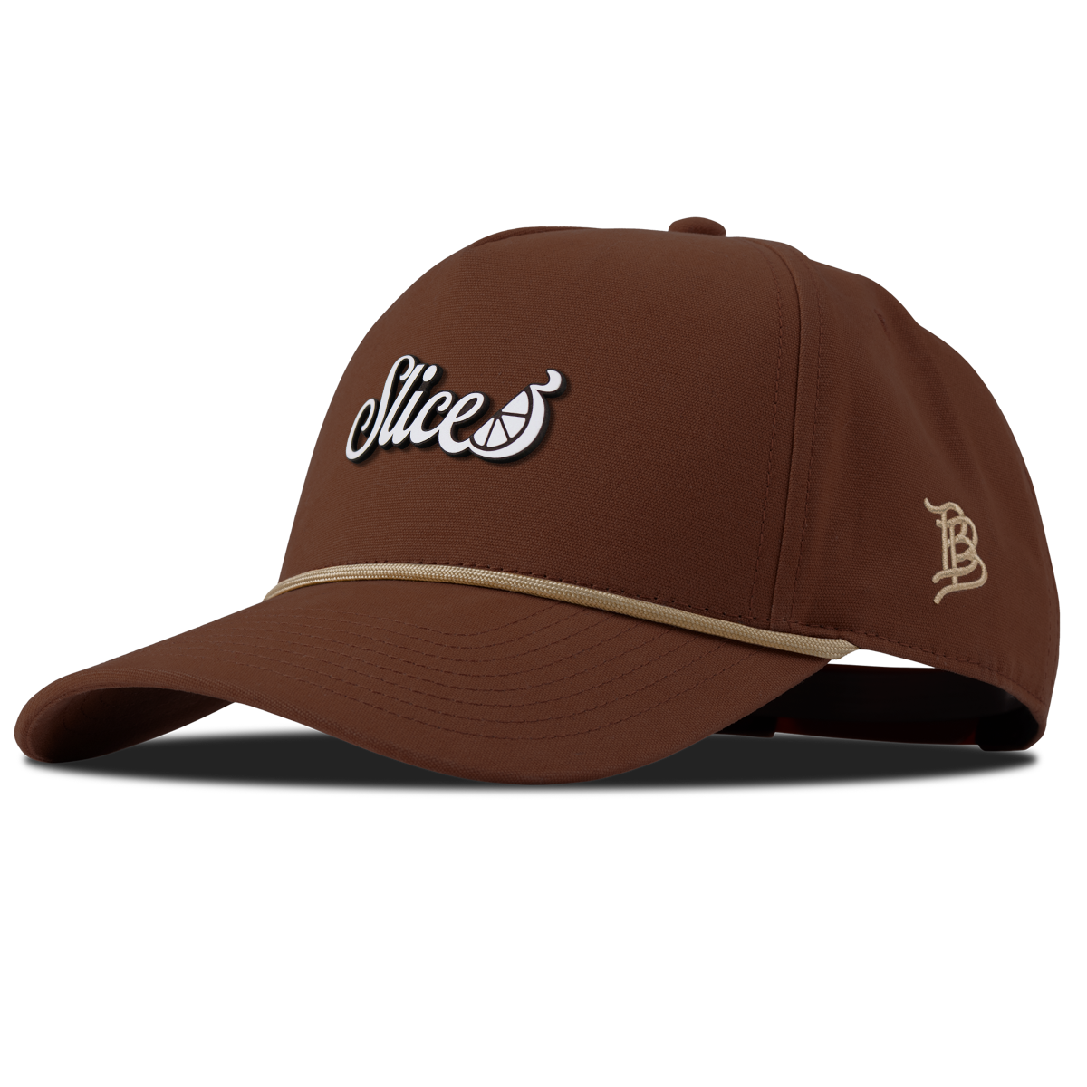 Sliced Script Curved Canvas 5 Panel Rope Vintage Rust