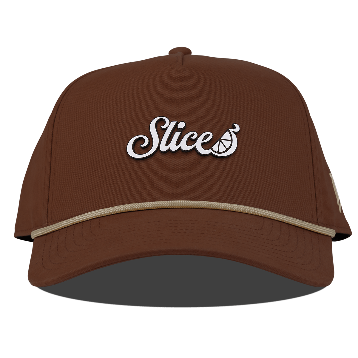 Sliced Script Curved Canvas 5 Panel Rope Vintage Rust