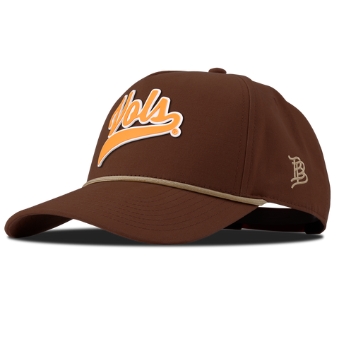 University of Tennessee "Tennessee Vols Script" Curved Canvas 5 Panel Rope Vintage Rust