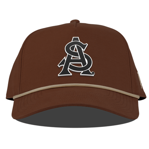 Arizona State University "Vintage ASU Team Logo" Curved Canvas 5 Panel Rope Vintage Rust