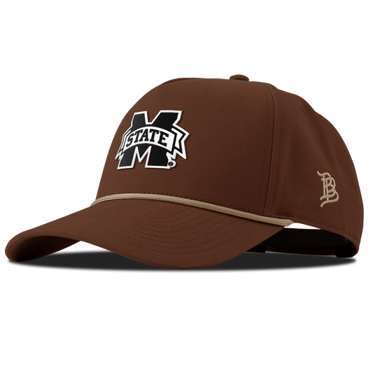 Mississippi State University "Vintage Miss State Team Logo" Curved Canvas 5 Panel Rope Vintage Rust