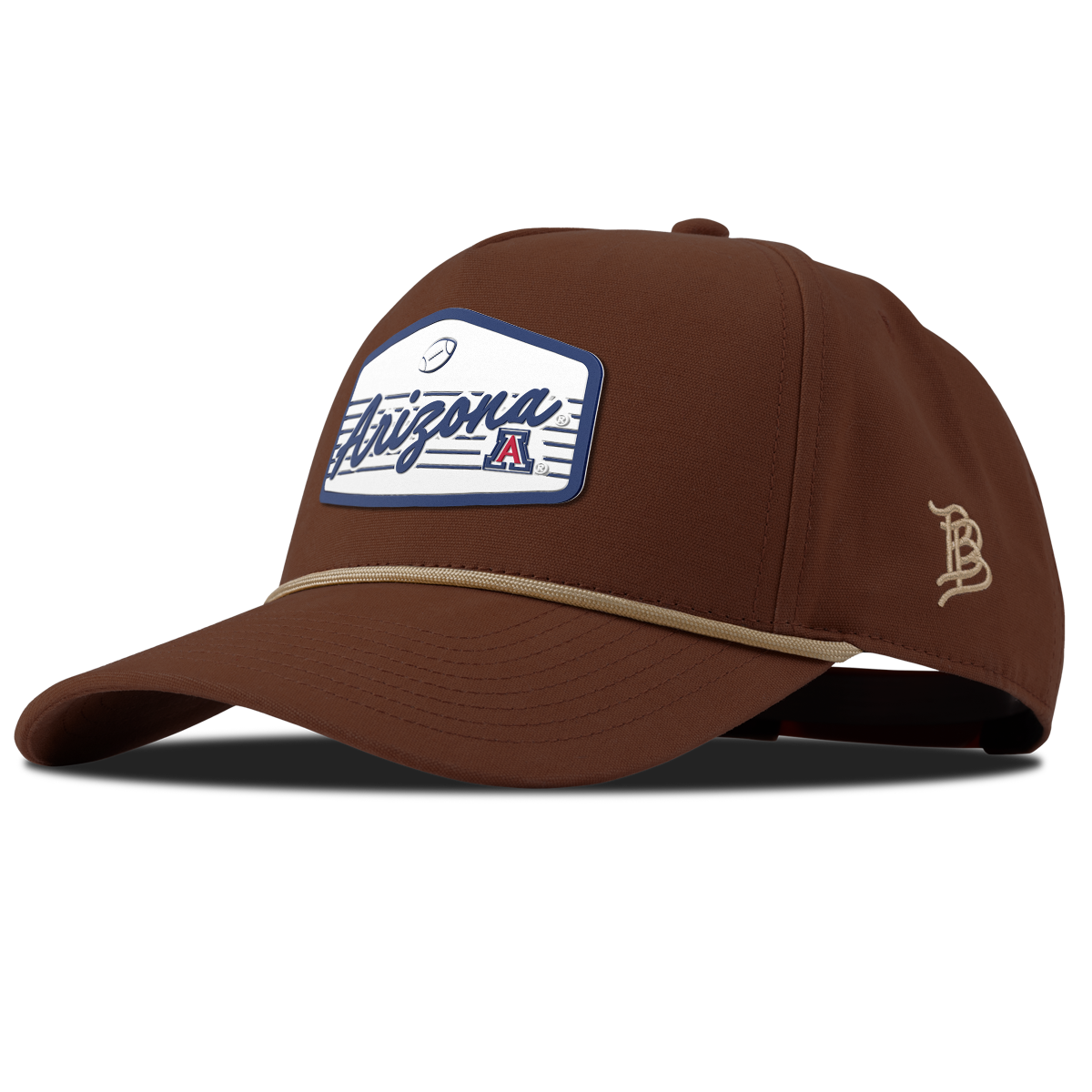 University of Arizona "Wildcats Football" Curved Canvas 5 Panel Rope Vintage Rust