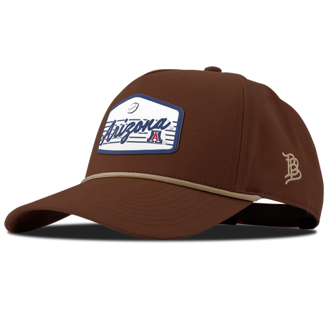 University of Arizona "Wildcats Football" Curved Canvas 5 Panel Rope Vintage Rust