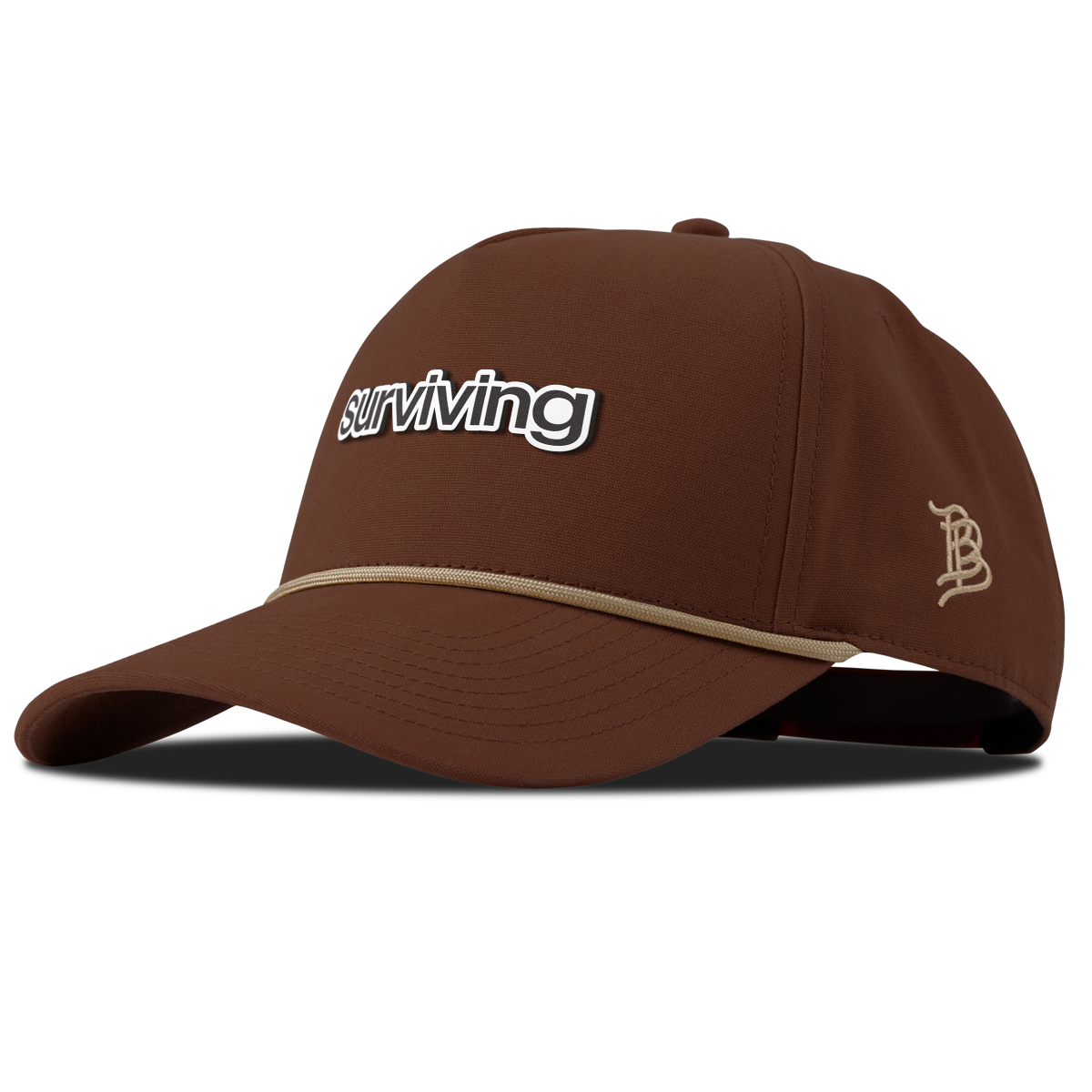 Surviving Curved Canvas 5 Panel Rope Vintage Rust