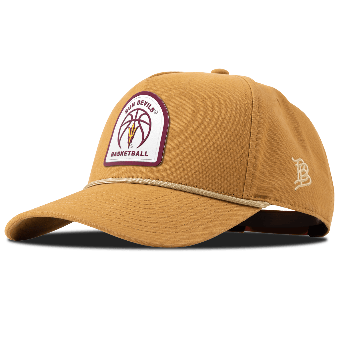 Arizona State University "Arizona State Basketball" Curved Canvas 5 Panel Rope Wheat