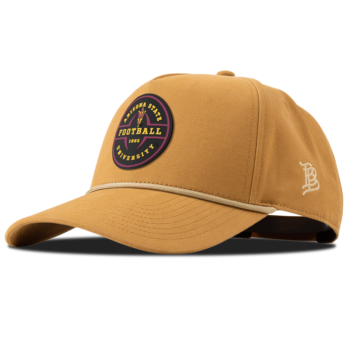 Arizona State University "Arizona State Football Legacy" Curved Canvas 5 Panel Rope Wheat 
