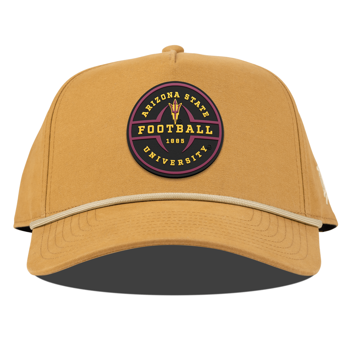 Arizona State University "Arizona State Football Legacy" Curved Canvas 5 Panel Rope Wheat 