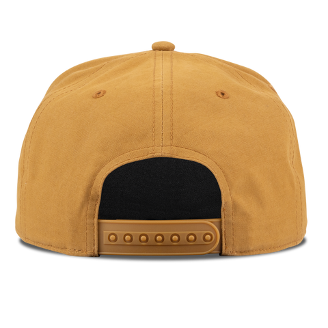 West Virginia University "West Virginia Team Logo" Curved Canvas 5 Panel Rope Wheat