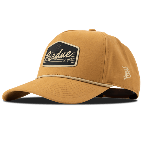 Purdue University "Boilermakers Football" Curved Canvas 5 Panel Rope Wheat