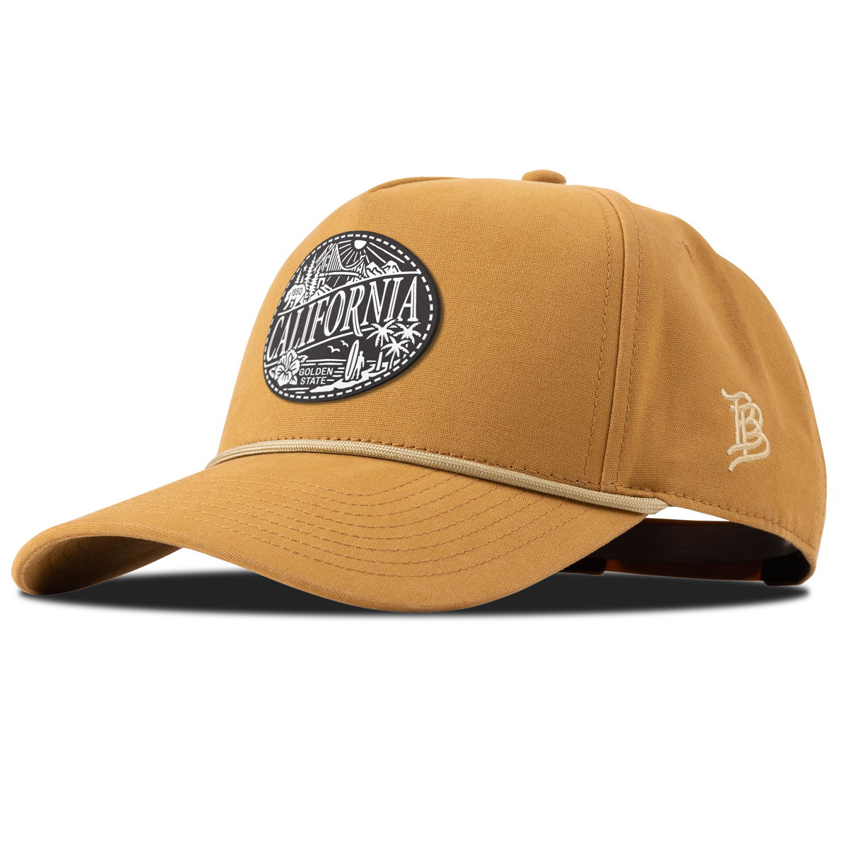 California Traveler Curved Canvas 5 Panel Rope Wheat