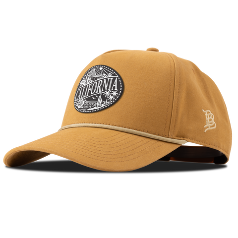 California Traveler Curved Canvas 5 Panel Rope Wheat