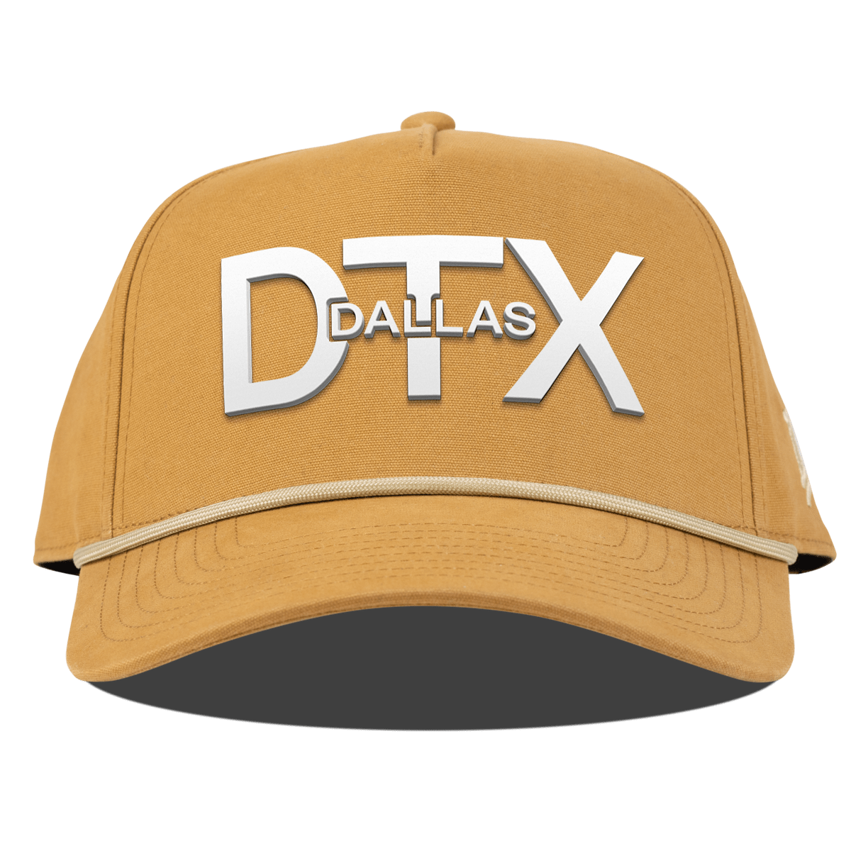 City Block Houston (HTX) Curved Canvas 5 Panel Rope Front Wheat