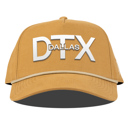 City Block Houston (HTX) Curved Canvas 5 Panel Rope Front Wheat