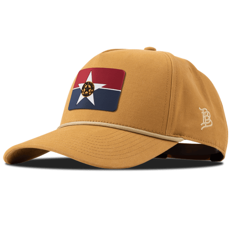 Dallas Flag Canvas 5 Panel Rope Wheat