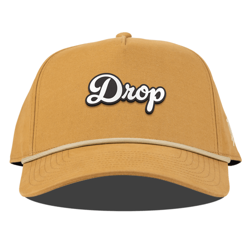 Drop Script Curved Canvas 5 Panel Rope Wheat