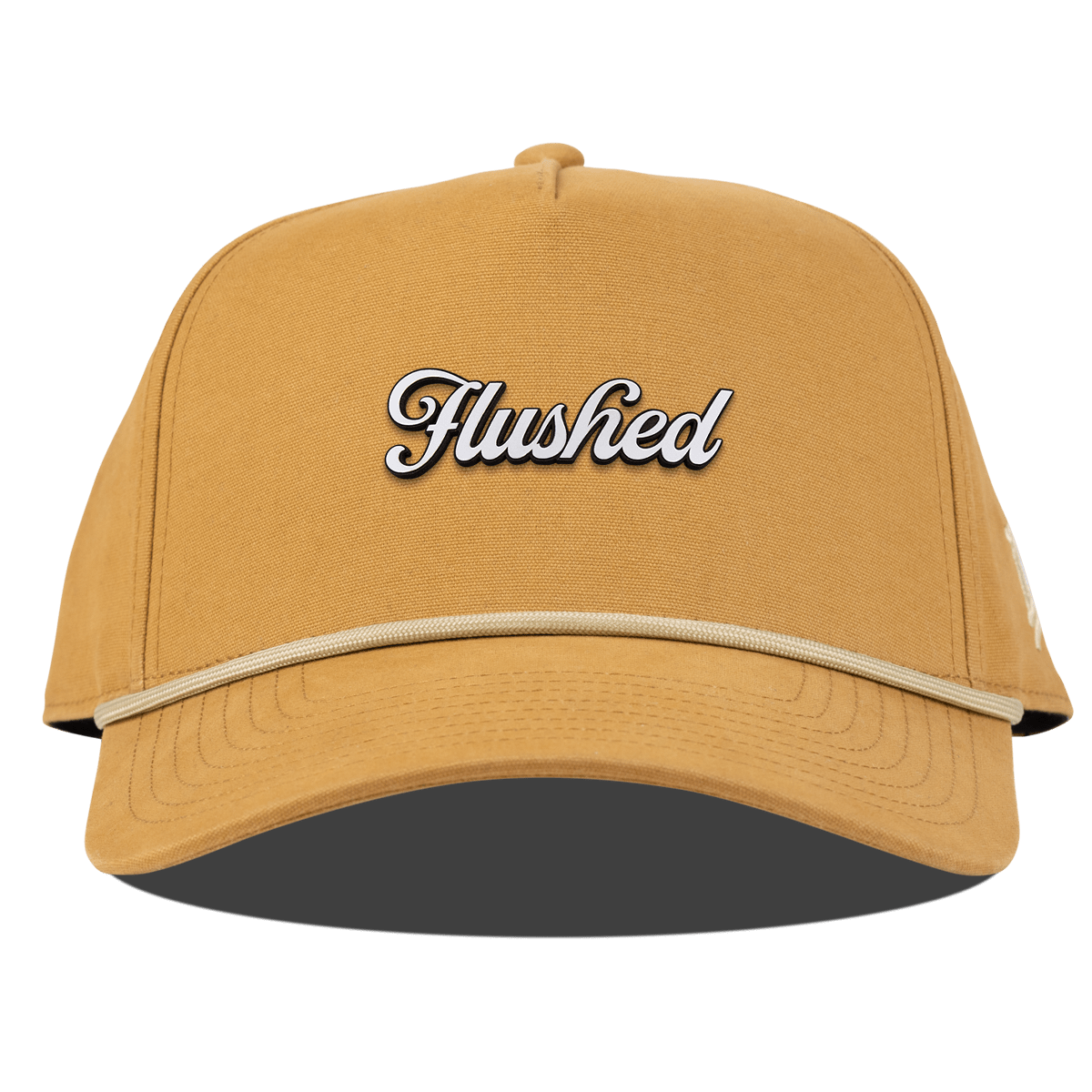 Flushed Script Curved Canvas 5 Panel Rope Wheat