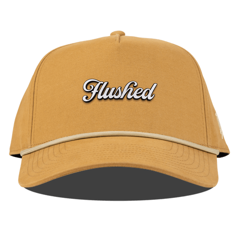 Flushed Script Curved Canvas 5 Panel Rope Wheat