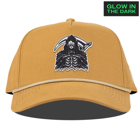 Grim Reaper Glow Curved Canvas 5 Panel Rope Wheat