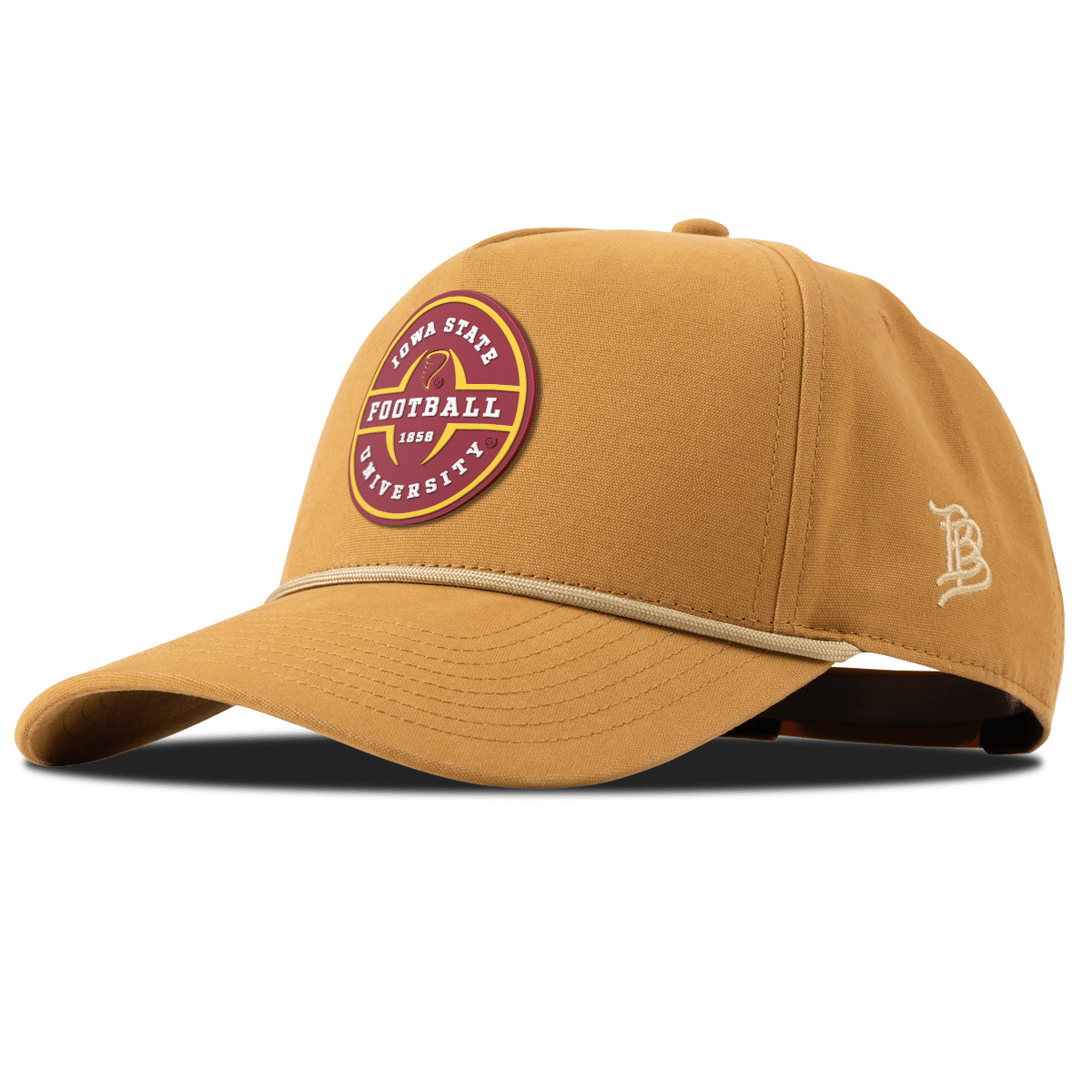 Iowa State University "Iowa State Football Legacy" Curved Canvas 5 Panel Rope Wheat