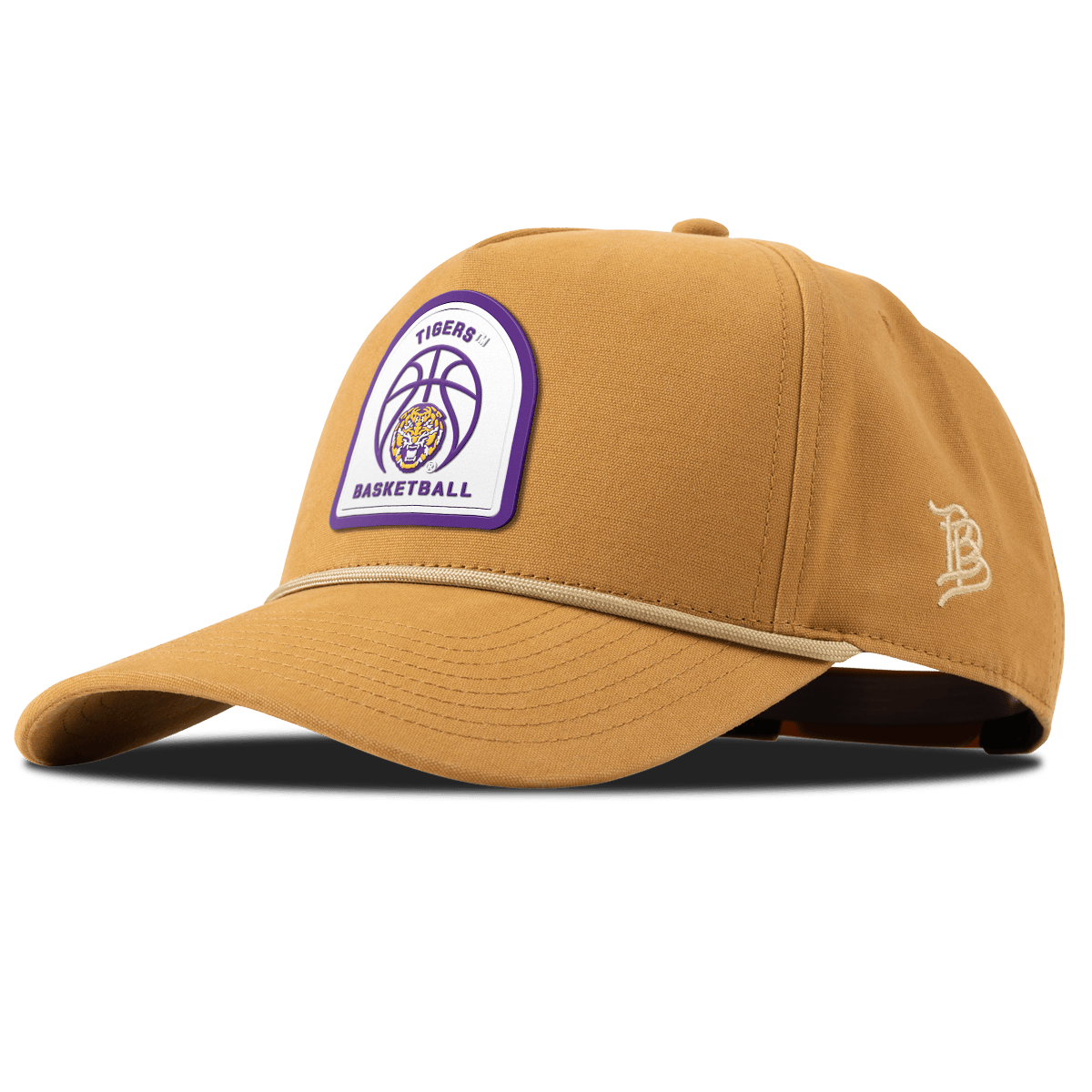 Louisiana State University "LSU Basketball" Curved Canvas 5 Panel Rope Wheat