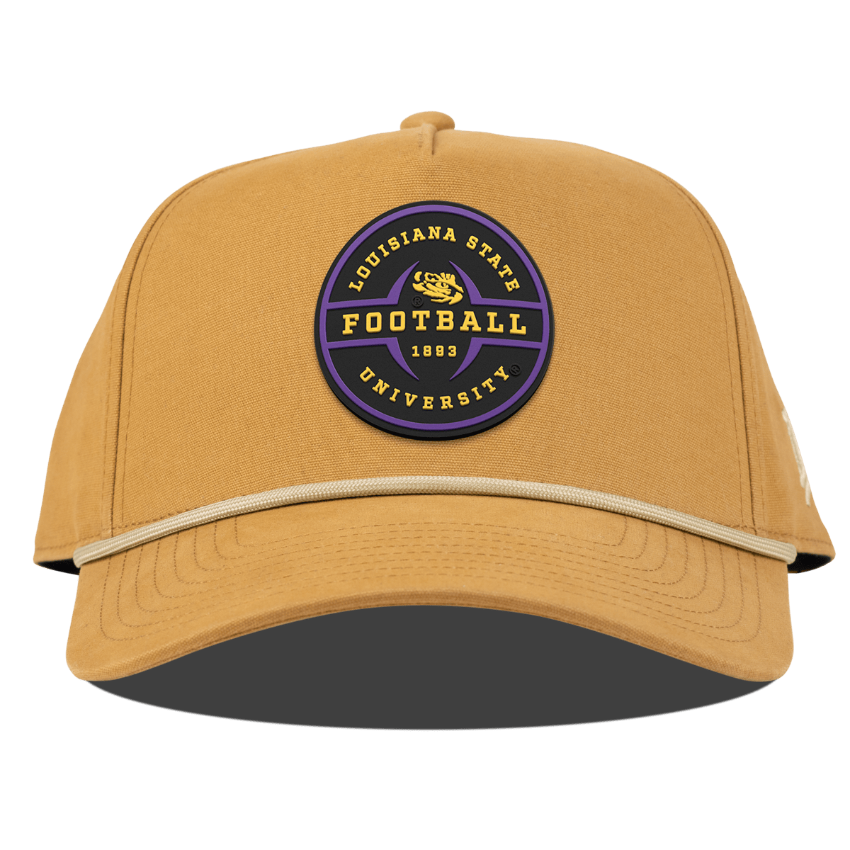 Louisiana State University "LSU Football Legacy" Curved Canvas 5 Panel Rope Wheat