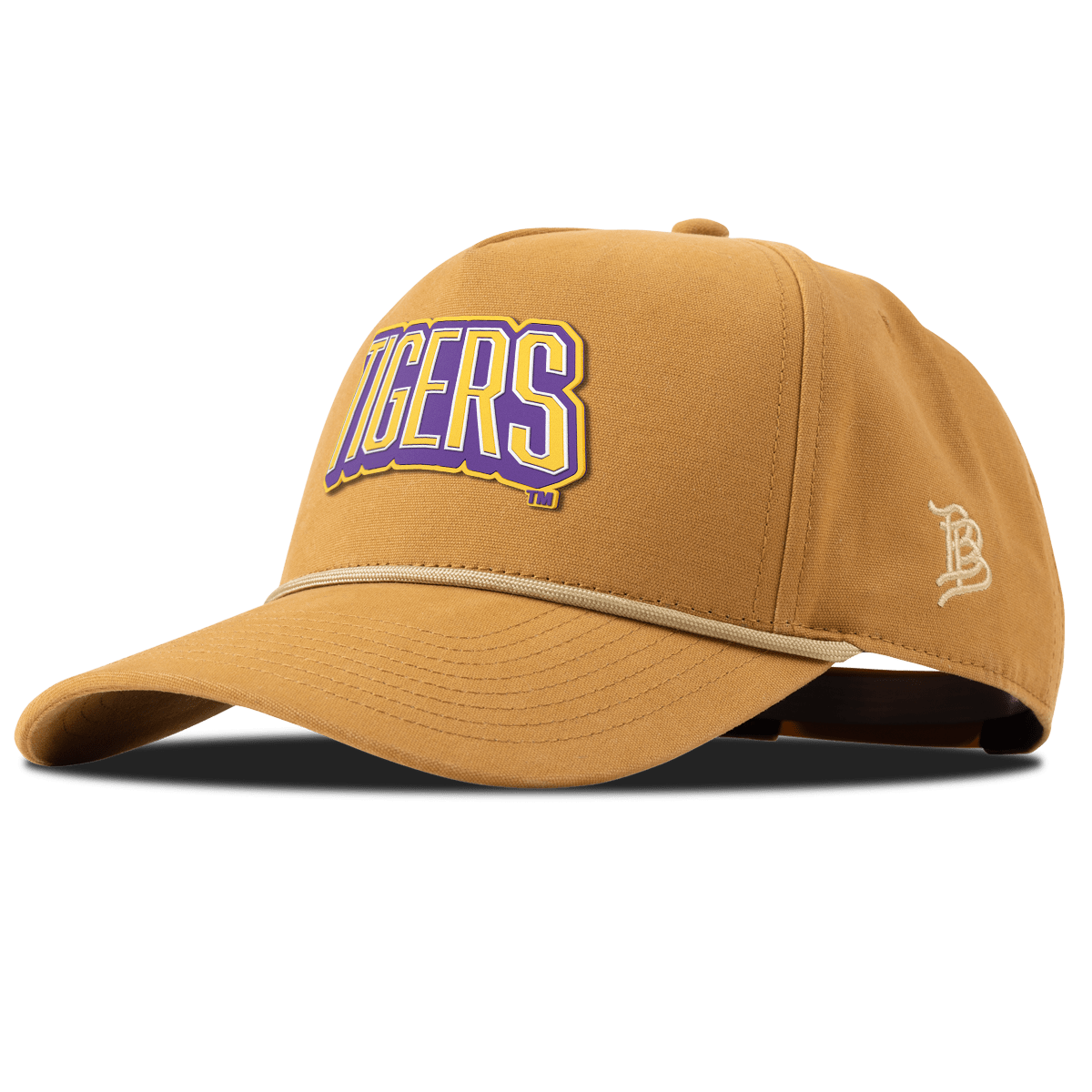 Louisiana State University "LSU Tigers Block" Curved Canvas 5 Panel Rope Wheat