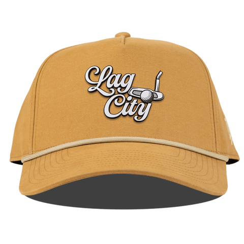 Lag City Script Curved Canvas 5 Panel Rope Wheat
