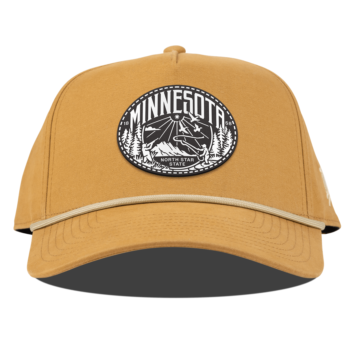 Minnesota Traveler Curved Canvas 5 Panel Rope Wheat