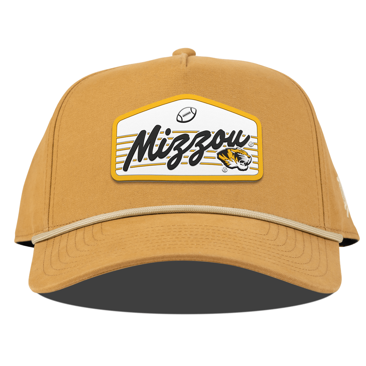 University of Missouri "Missouri Football Legacy" Curved Canvas 5 Panel Rope Wheat