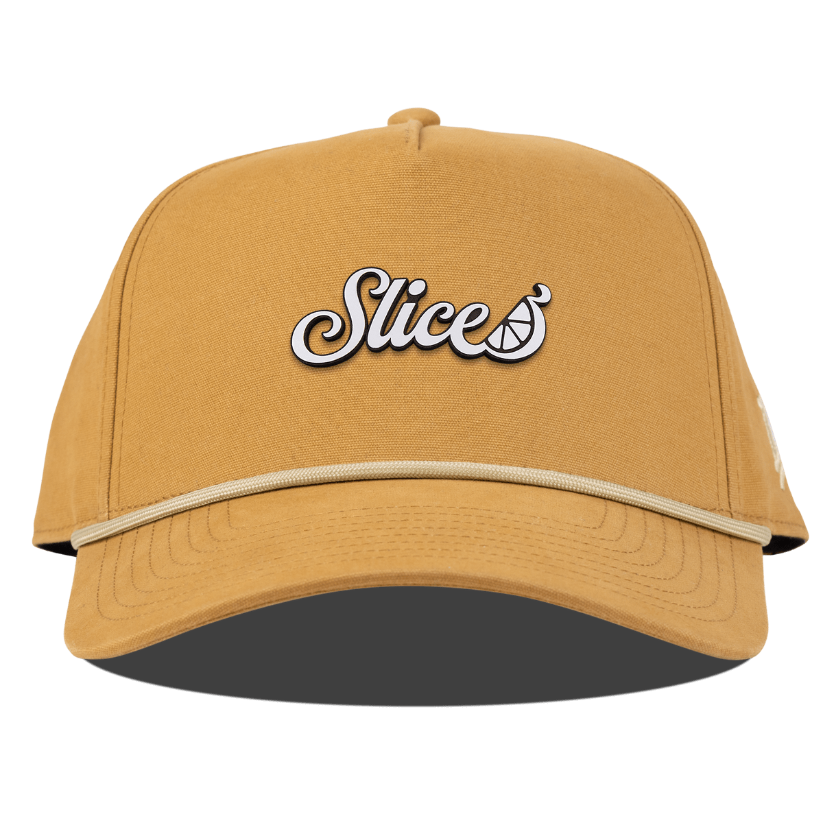 Sliced Script Curved Canvas 5 Panel Rope Wheat
