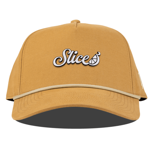 Sliced Script Curved Canvas 5 Panel Rope Wheat