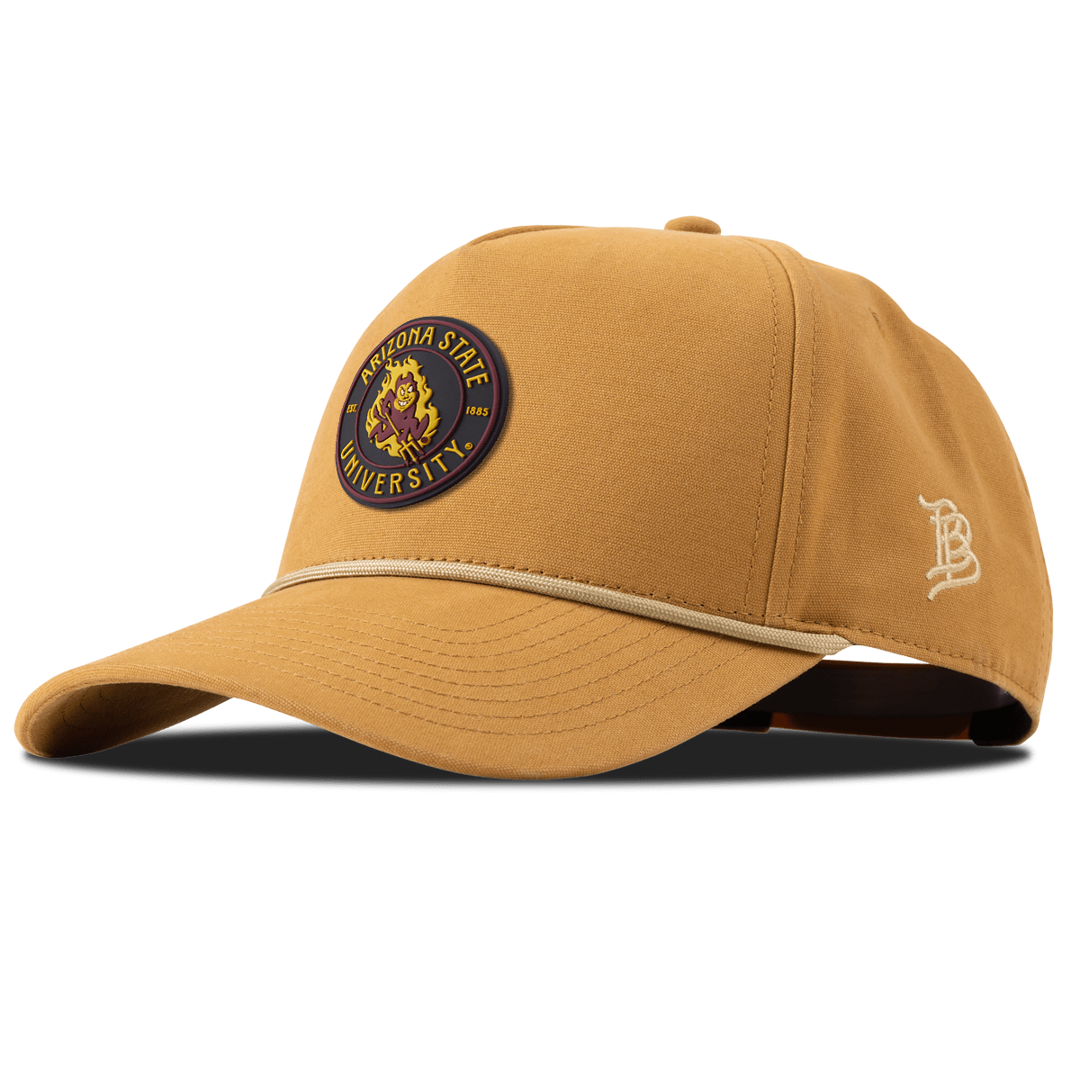 Arizona State University "Sparky's Legacy Dark" Canvas 5 Panel Rope Wheat 