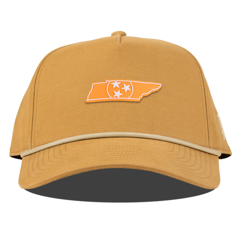 University of Tennessee "Tennessee Orange" Canvas 5 Panel Rope Wheat